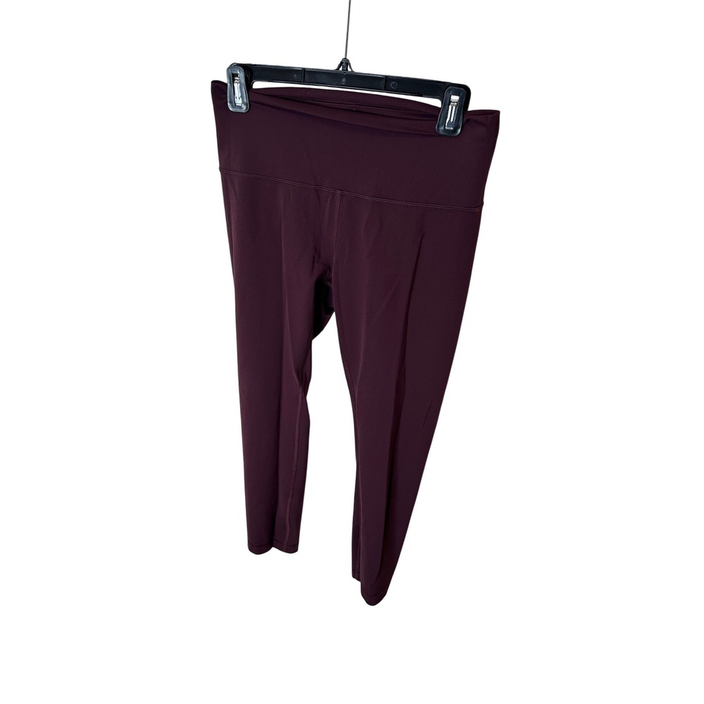 Lululemon High Rise Crop Leggings‎ Burgundy Size 10